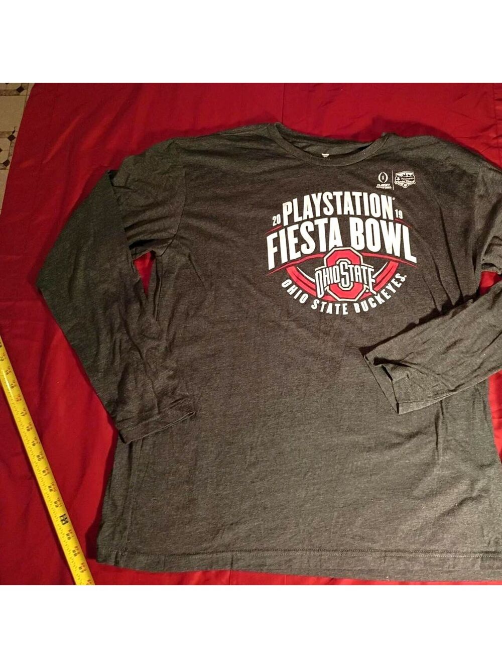 Fanatics Ohio State Buckeyes 2019 Playstation Fiesta Bowl Long Sleeve Shirt 2XL